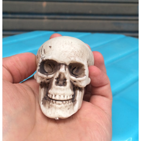 2kpl Halloween Horror Skull Rekvisiitta Mini Trumpetti 5 cm Muovinen Skull Head Secret Room Kummitustalon koristelu