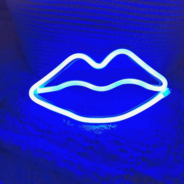 LED neon bogstavlæber (blå),