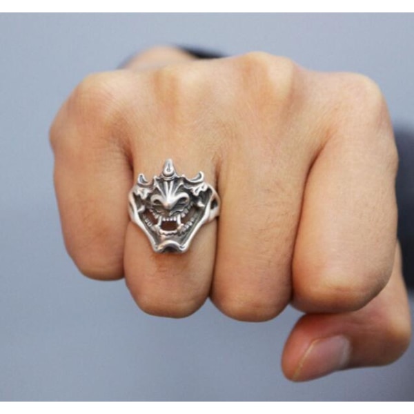 Legering Devil Ring Vintage Geometric Open Justerbar Ring