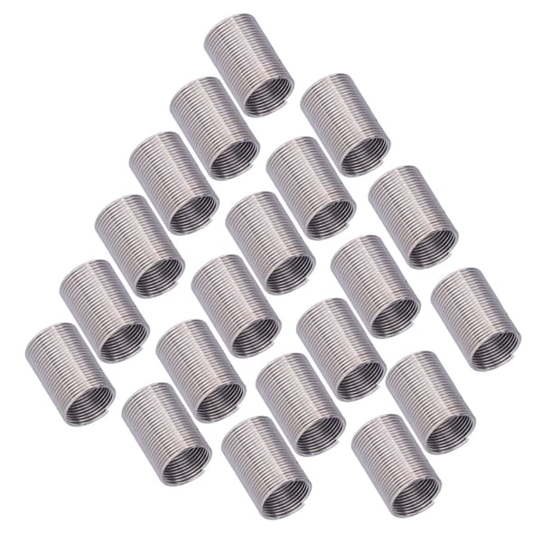 20-pack M12 x 1 Gängreparationsreduceringsmutter Spiralspoleförlängningsverktyg 2.5D