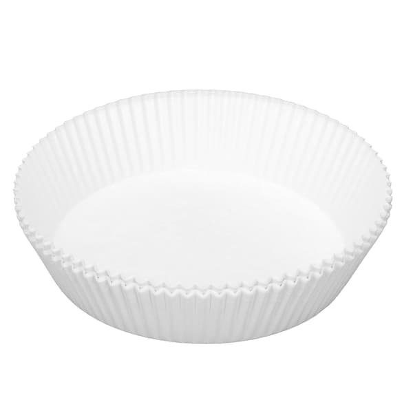 50 st Engångs Non Stick Bakformar Oljepapper för Dessertbutik Vit