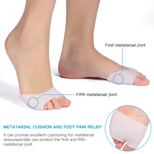 Bunion Corrector Gel Pads 1 Par Stödkuddar för Trampdynan
