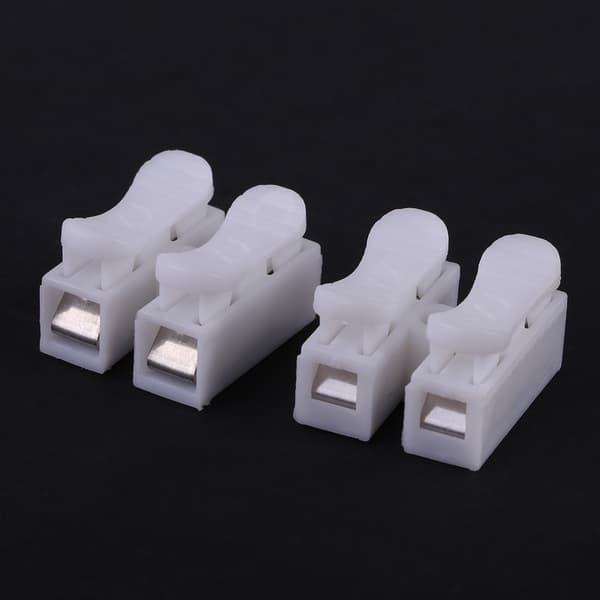 50 kpl Push Wire -liitintä 2P Butt -liitinlohkoja LED-valoille