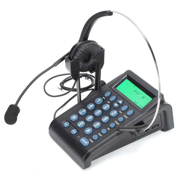 HT910 Fastnet Call Center Telefon med Støjreducerende Headset til Kontor og Hjem