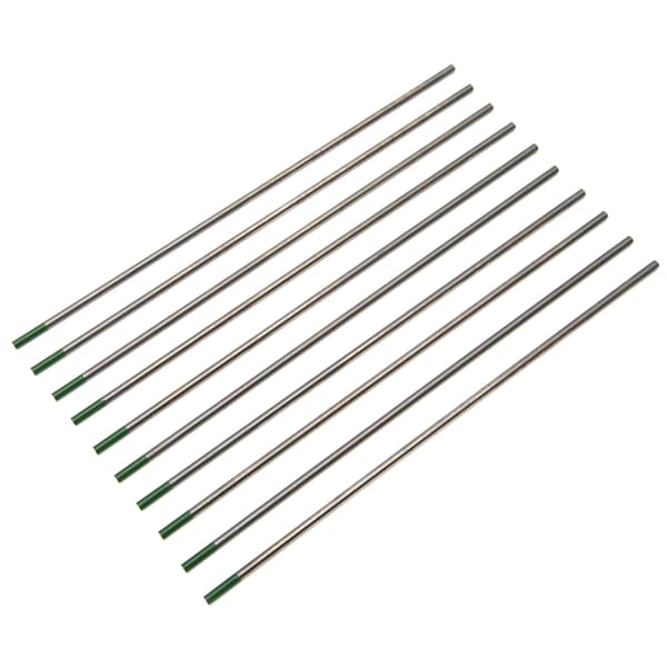 10-pak Grøn Tip TIG Wolframelektrode 2,4 x 150 mm Svejsetilbehør