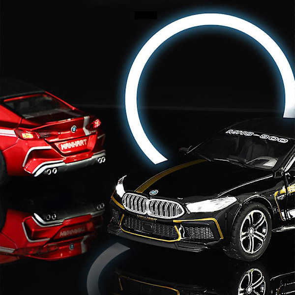 Hot Toys Diecast 1:32 The8 Series M8 Legering Bilmodell Metall Miniatyrfordon Barn Födelsedagspresenter Pojke Samlarobjekt Barnbilar