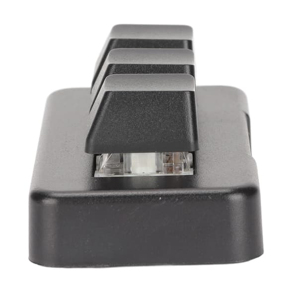 RGB Bakgrundsbelyst 3-knapps Mini Mekanisk Programmerbar Makroknappsats USB-gränssnitt Plug and Play Svart