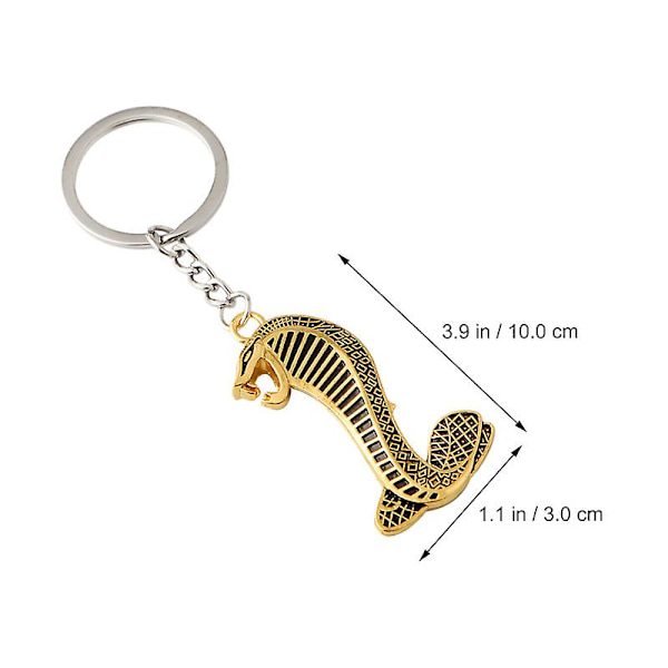 2 stk Nøgleringe Snake Key Ring Crafted Nøglevedhæng