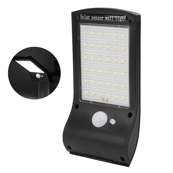 36 LED Væg Solcellelamper Udendørs Bevægelsessensor Belysning til Garage Have
