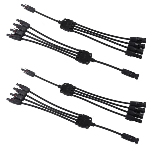 2 Sæt Solpanel Y Gren Parallel Kabel PV Adapter Ledning Han Hun Stik IP67 1000VDC LTY4