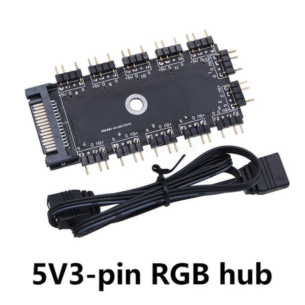ARGB LED Hub 5V 3pin til problemfri integration af flere enheder i brugerdefinerede pc-miljøer Desktop ARGB-styring prise SATA