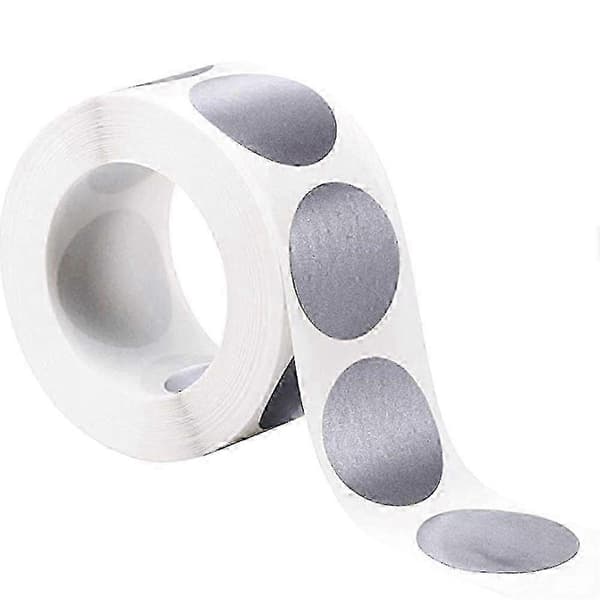 300 runde skrapelodd-klistremerker, 2,5 cm, Ny 2026