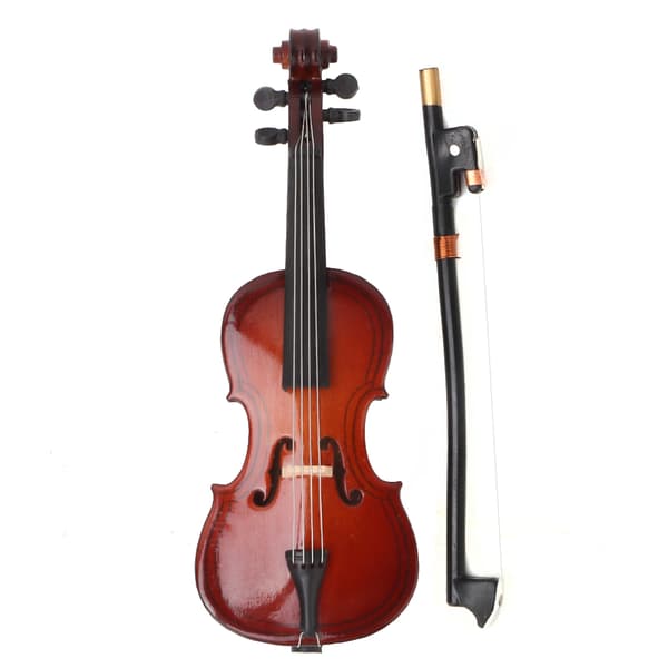 10 cm Mini Träcello Modell Instrument Musikgåvor Heminredning