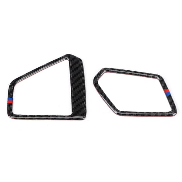 2 st Set Vänsterstyrd Kolfiber Instrumentbräda Luftventil Kåpa Trim Passar för 3-serie G20 325 330 335 19-20