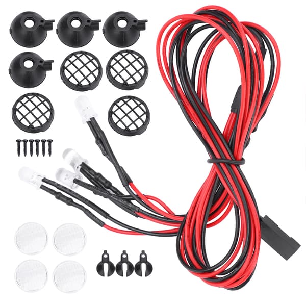 Universal LED-lys til 1/10 RC Crawler Car