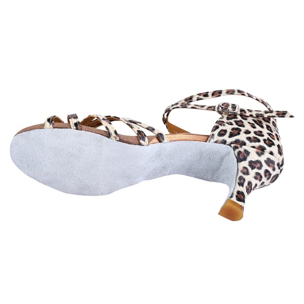 Dame Latin Dansesko Blød Komfort Leopard Print Størrelse 37