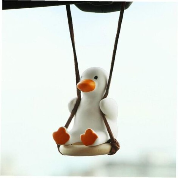 Swinging Duck Auton riippukoriste, söpö Swing Duck on auton peiliriipus