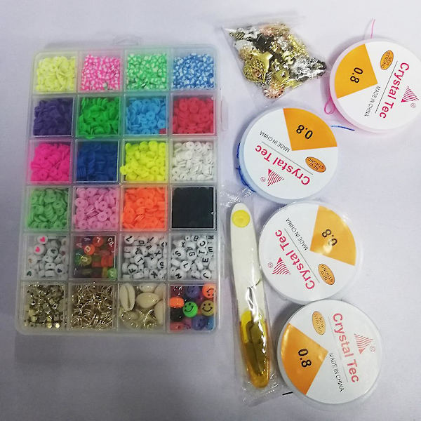 Pärlor för att göra smycken Kit Charms Pärlor Set för armband gör det själv