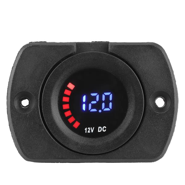 Voltmeter Fargeskjerm Kjøretøy Modifikasjon Erstatning LED Display DC 12V Med Panel