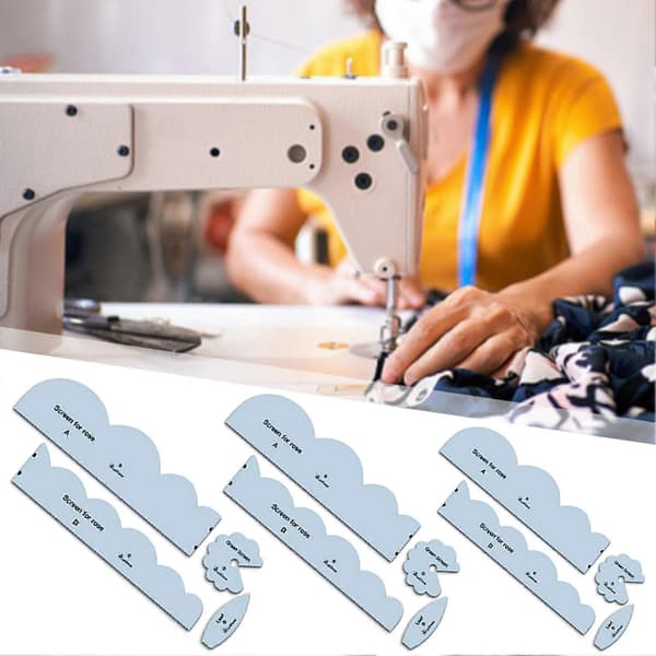Akrylmalsett for stoffroser Gjenbrukbart DIY Solid Klart Mal Sysett for Syentusiaster 12 inch