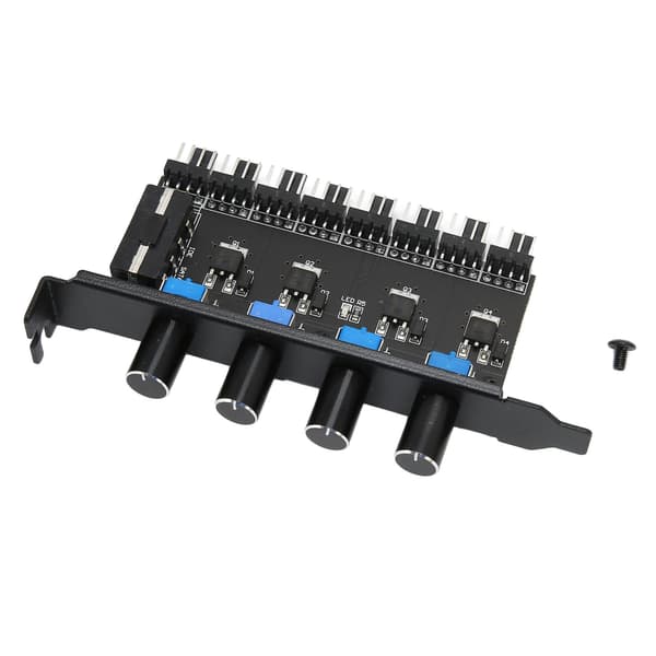 PC Vifte Hub 4 Pin 8 Kanal 72W PWM Hastighetskontroll for CPU Chassis HDD VGA