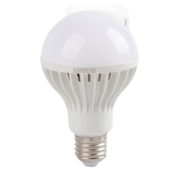 220V E27 LED Lydsensorlampe Automatisk På Av Nattlys