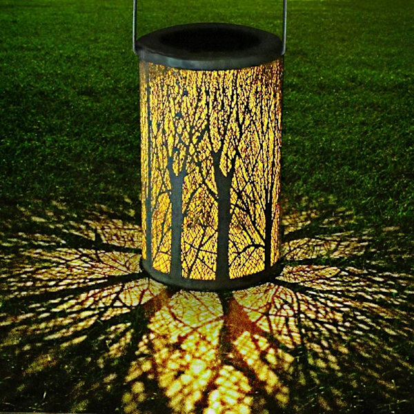 European Solar Light Forest Light Retro Iron Portable Wind Light White Mood Light