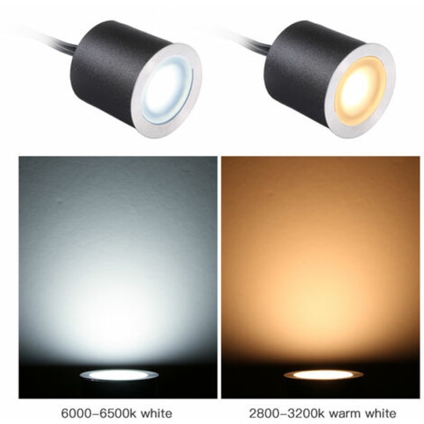 DC12V Pienjännite Upotettava Led IP67 Vedenpitävä kansivalot ulkona maalamppu Maisema Valo Piha Puutarha Polku Portaat