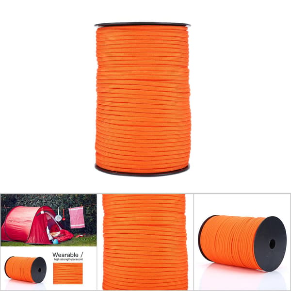 Reflekterande Paracord Lanyard - 9 Strand Core - 100m - Orange