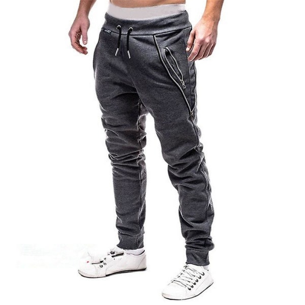 Joggingbukser med elastisk talje til mænd Dark Grey 3XL