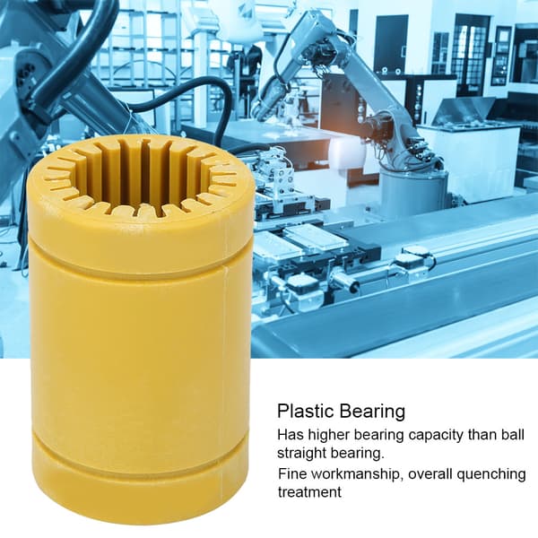 LM25 Oliefri Stille Lineære Plastlejer All-Purpose Engineering Plastlejer