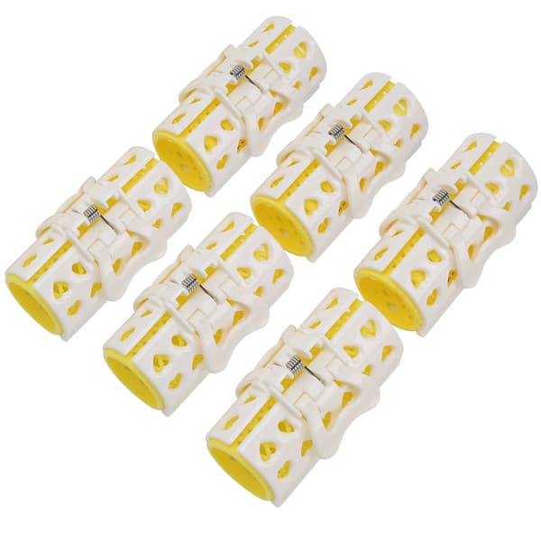 6-pak Hår Roller Clips Bærbare DIY Styling Værktøjer til Hjemmebrug 3x7 cm