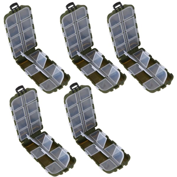5 Gallon Plast Fisk Opbevaringsboks Dobbeltsidet Brødformet Tilbehørsbeholder