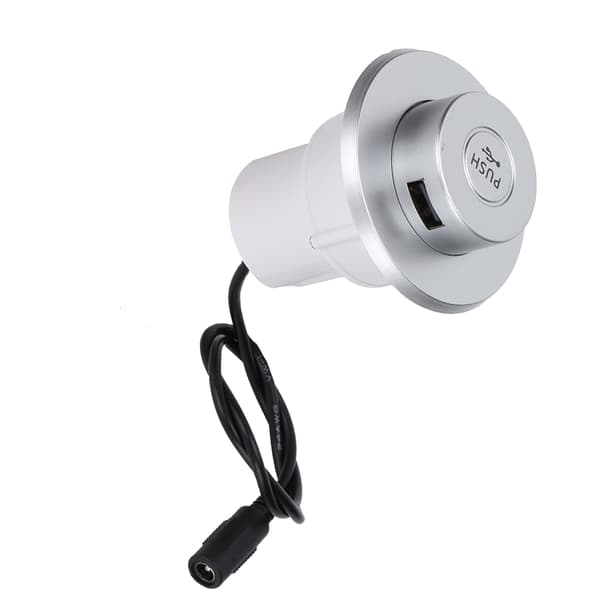 Skrivebordssofa med innebygd USB-lader for mobiltelefoner