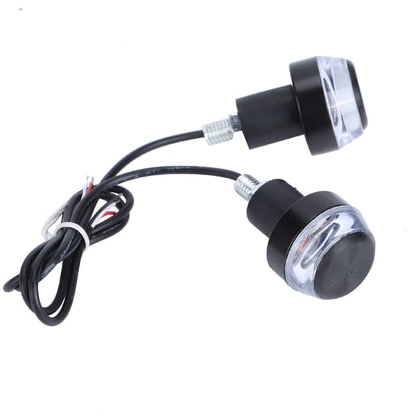 Universal 12V Motorcykel Styre LED Blinkers Ljus Ändplugg