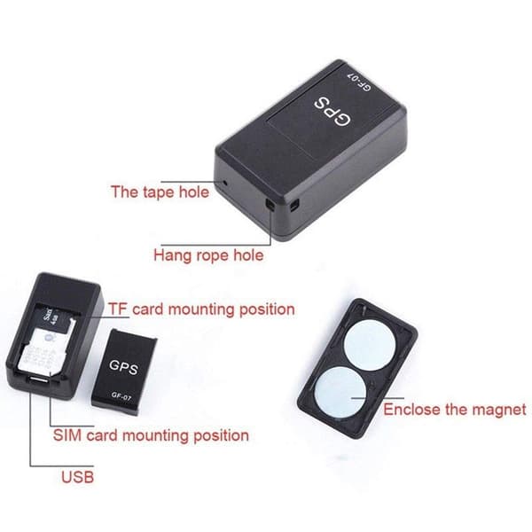 Bærbar Mini Magnetisk GPS-lokalisator Stemmeopptaker Alarm Tracker
