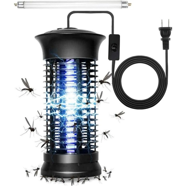 Mosquito Killer Lampe, Kraftig Elektronisk Bug Killer Bug Trap Kraftig insektfluefælde med krog Mosquito Zappers Fly Gn