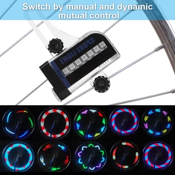 Terrengsykkel Dobbel Side 14 LED RGB Eikelys Trådlampe Tilbehør