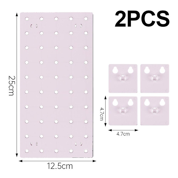 Wall Control Pegboard Rack Horisontal Pegboard - Let at installere Peg Boards S White