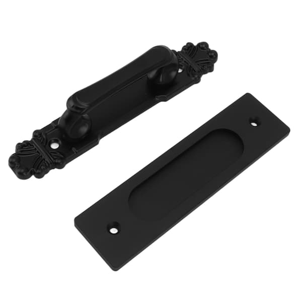 Dobbeltsidet skydedør hardware kit nem installation aluminiumslegering stalddøre