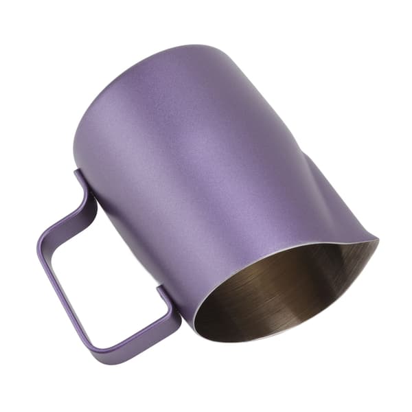 Mælkeskumkande i rustfrit stål - Lilla, 450ML