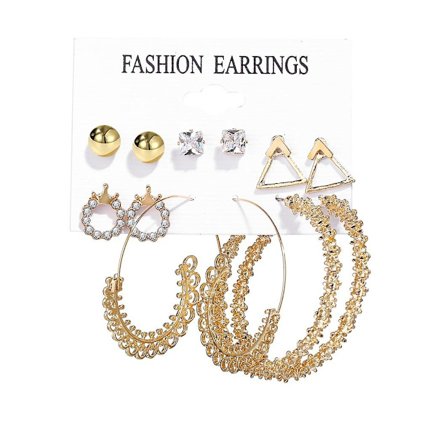 Örhängen Set Flower Stud Modesmycken B1961 SJ25265