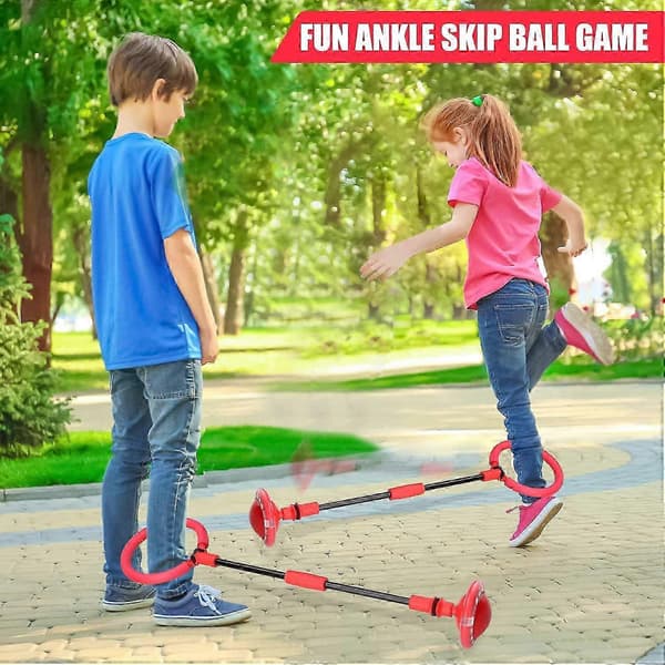 Hoppboll för barn - Vikbar Flash Wheel Hoppboll, Utomhusleksaker, Ny 2026 Red