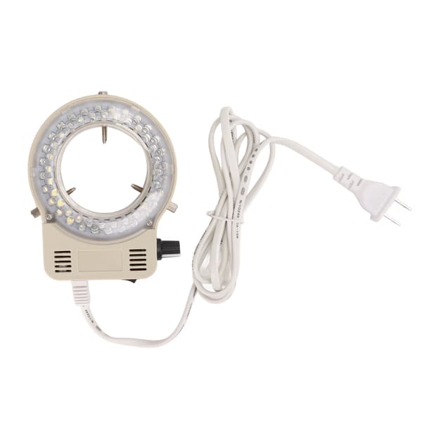 Justerbar mikroskop LED Illuminator Ring Lyskilde - US Plug (100-240V)