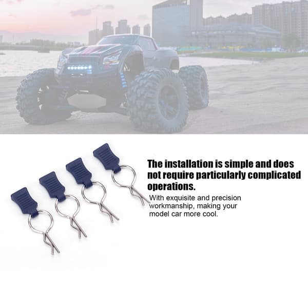 RC Car Body Shell Clip Pin Fixing Bracket Set - Mörkblå - för Traxxas