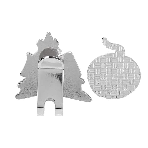 Magnetisk golfhatteclips i rustfrit stål med boldmarkør i Halloween-stil