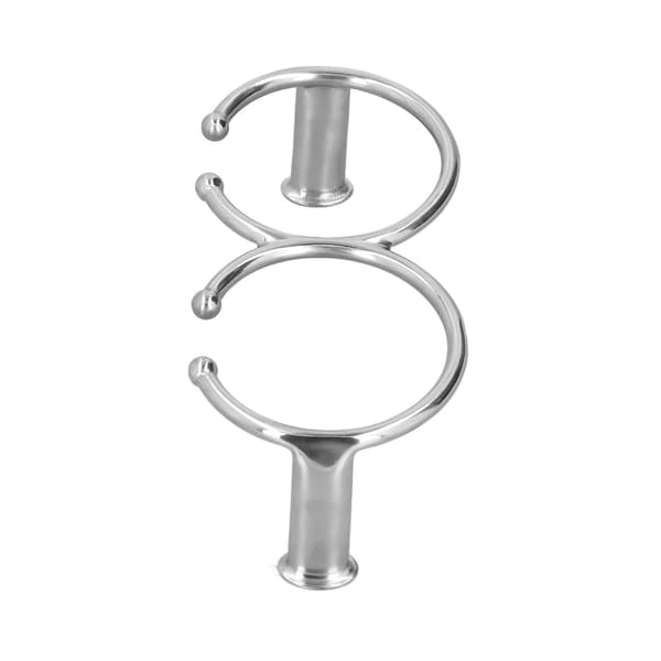 Dobbel åpen ring koppholder 316 rustfritt stål universell for båtspill bord sofa biler