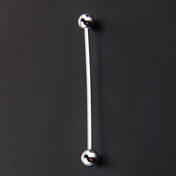 Herr Silverpläterad Stål Kragstift Slips Nål Klämma Brosch 6CM