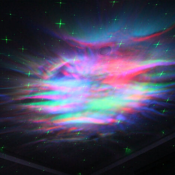 Starry Sky-projektor, Ocean Wave Galaxy-lampa med fjärrkontroll, Nebula Kids Room Justerbar hastighet Ljusstyrka, Starry S