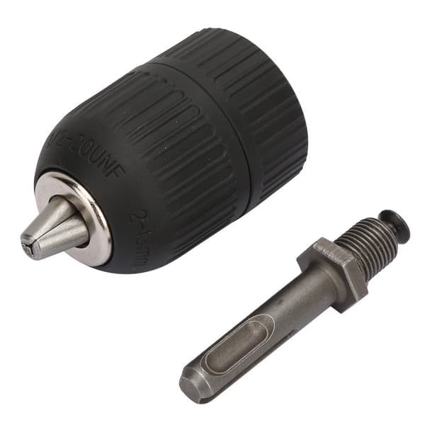 Nøglefri borepatron 2.0-13 mm med SDS-adapter, rundt skaft